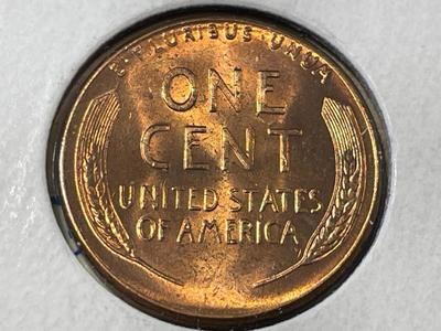 1957-P "BIE" VARIETY BU RED CONDITION LINCOLN CENT AS PICTURED. FREE DOMESTIC SHIPPING.