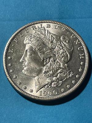 1900-O UNCIRCULATED CONDITION MORGAN SILVER DOLLAR (COIN-9) AS PICTURED. FREE DOMESTIC SHIPPING.