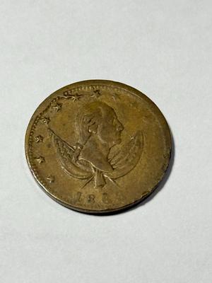 1863 George Washington Exchange Civil War Token in Good Condition as Pic'd. FREE DOMESTIC SHIPPING.