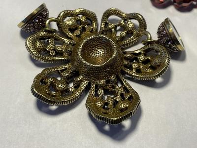 "HEIDI DAUS" New Never Worn Fashion Crystal Bead 21.5" Necklace w/Pendant as Pictured.