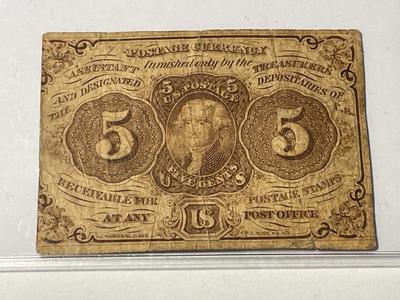 (13) Civil War Era Fractional Currency Banknotes Preowned from an Estate Cleanout Circulated-Nice Circulated Conditions as Pictured.