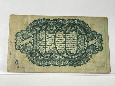 (13) Civil War Era Fractional Currency Banknotes Preowned from an Estate Cleanout Circulated-Nice Circulated Conditions as Pictured.