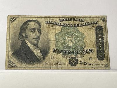 (13) Civil War Era Fractional Currency Banknotes Preowned from an Estate Cleanout Circulated-Nice Circulated Conditions as Pictured.