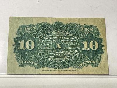 (13) Civil War Era Fractional Currency Banknotes Preowned from an Estate Cleanout Circulated-Nice Circulated Conditions as Pictured.