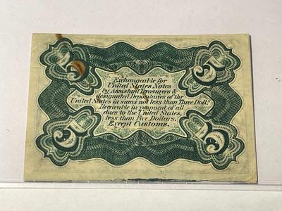 (13) Civil War Era Fractional Currency Banknotes Preowned from an Estate Cleanout Circulated-Nice Circulated Conditions as Pictured.