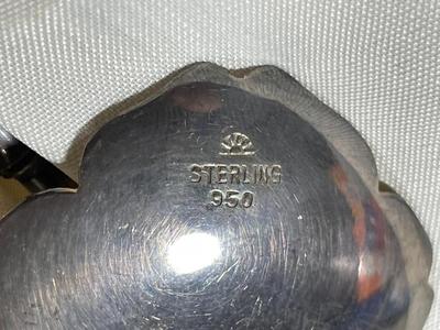 6 Vintage Japanese Tall Bamboo Solid .950 Sterling Silver Iced Tea 8.25" Spoons in a Box as Pictured. (Approx 4.13 Ounces TW).