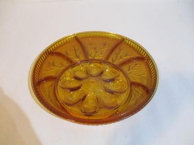 Vintage Indiana Tiara Deviled Egg Dish