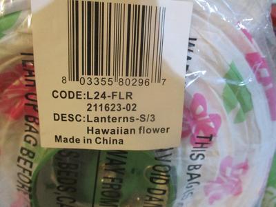 New Hawaiian Flower Lanterns & Food Covers