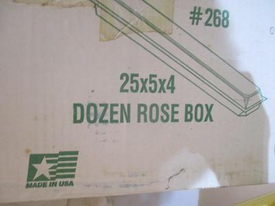30+ New 25 x 4 x 4 Dozen Rose Boxes