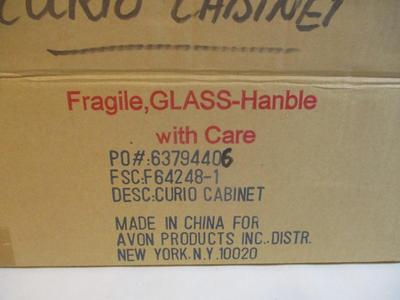 Table Top/Wall Hanging New In The Box Curio Cabinet