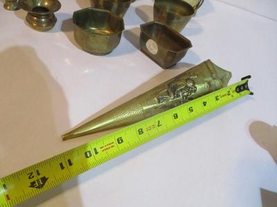 New Brass Coal Scuttle Buckets Fire Match Holder & Bowls