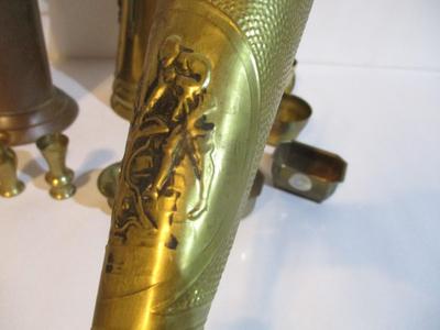 New Brass Coal Scuttle Buckets Fire Match Holder & Bowls