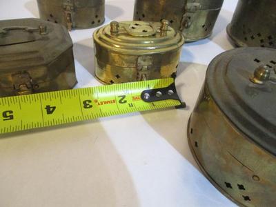 Vintage Brass Hinged Pierced Cricket Boxes