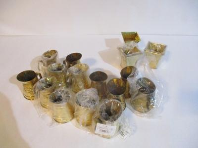 16 Pieces - New Metal Pitchers & Planters