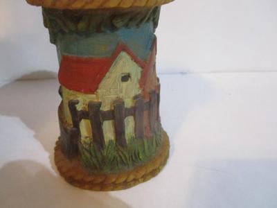 Small German Cuckoo Clock & Hand Made In Western Germany Candle