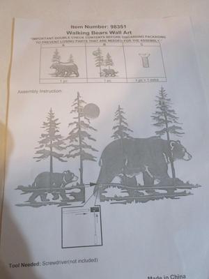 New Walking Bears Wall Art