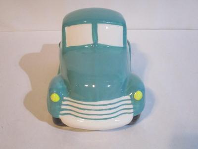 2 - New Robert Stanley Ceramic Teal Truck Planters