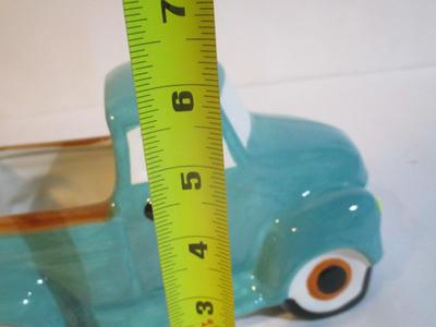 2 - New Robert Stanley Ceramic Teal Truck Planters