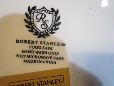 2 - New Robert Stanley Ceramic Teal Truck Planters