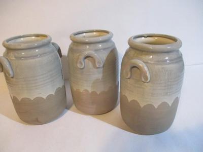 10" Tall Stoneware Pot