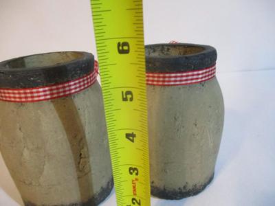 New Pair Of #5 Pottery Jars
