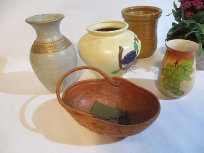 Decorative Flower Vases & Pots 1 Signed