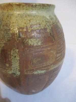 Approx 6" Tall Signed Handmade Pottery Vase
