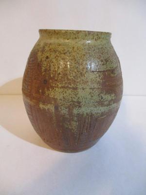 Approx 6" Tall Signed Handmade Pottery Vase