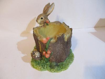 Resin Bunny Rabbit Planter