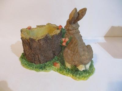 Resin Bunny Rabbit Planter