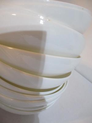 Plastic Bowls & 3 Tier Plastic Appetizer Stand