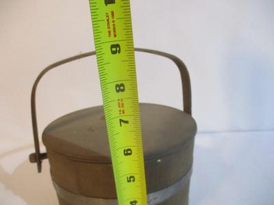 Vintage Basket Wooden Handle Approx 9" Tall