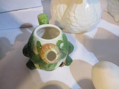 New Goose Eggs & Planters Frog Decor & Swan Decor