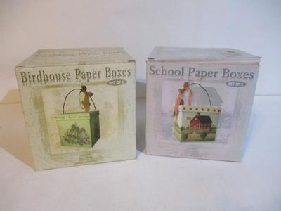 New Birdhouse & School Paper Boxes