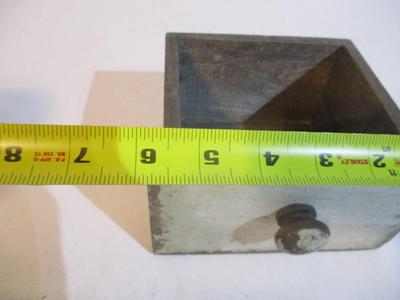 8 - New Grey Wood Mini Drawer With Rounded Knob