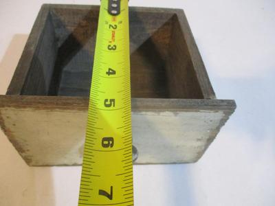 8 - New Grey Wood Mini Drawer With Rounded Knob