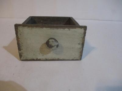 8 - New Grey Wood Mini Drawer With Rounded Knob
