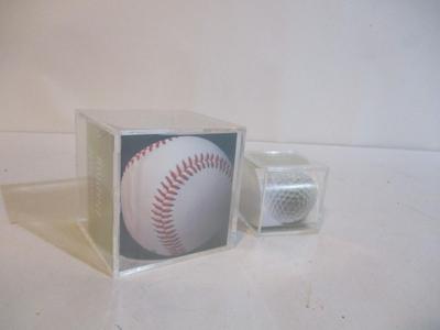 42 - New Baseball & Golf ball Display Boxes