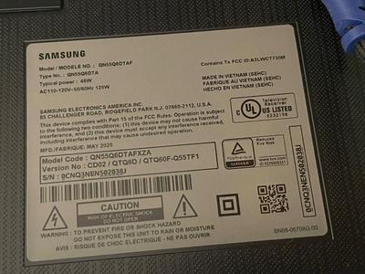 Samsung 55” Smart TV w/ remote and stands
