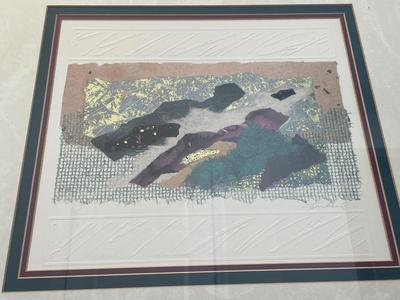 Steve Strickland Framed mixed media abstract series