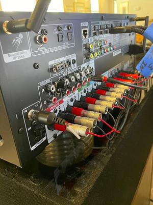 Denon AV RECEIVER AVR-X2700H W/ Pioneer HPM -150 speakers