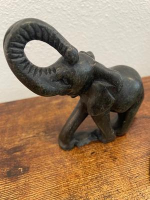 Lot of 3 decor items elephant turtle