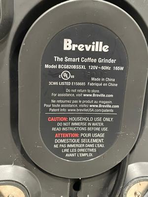 Breville Smart Grinder Pro Model BCG820BSSXL
