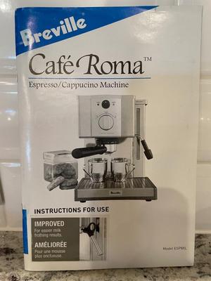 Breville Cafe Roma coffee lot
