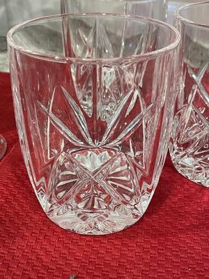 Crystal bar glass lot with extras