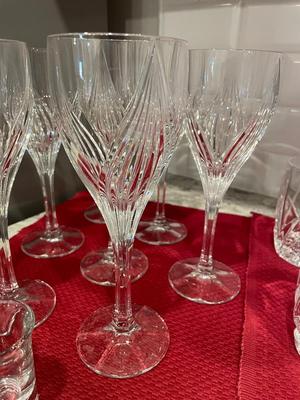 Crystal bar glass lot with extras