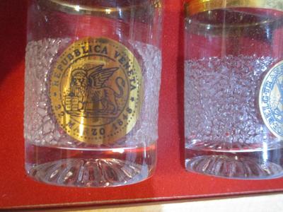 Made In Germany Pratenglaser Brandy Glasses 24 Karat Gold Auflage