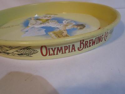 Approx 13 1/4" Vintage Olympia Beer Metal Serving Tray