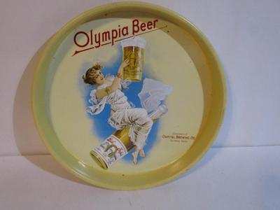 Approx 13 1/4" Vintage Olympia Beer Metal Serving Tray