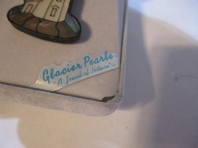 Vintage Glacier Pearle Abalone Shell Lighthouse Pin